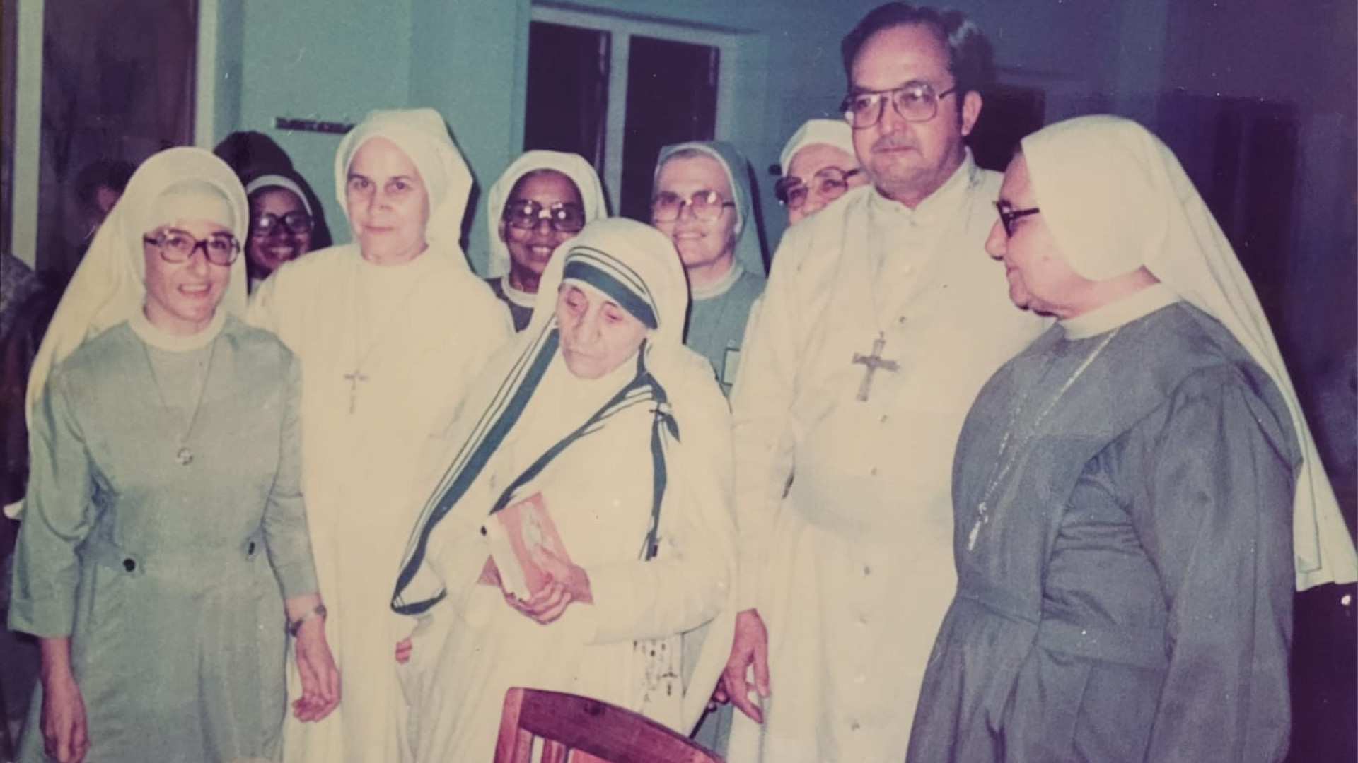 Mother Corrada behind Saint (Mother) Teresa of Calcutta