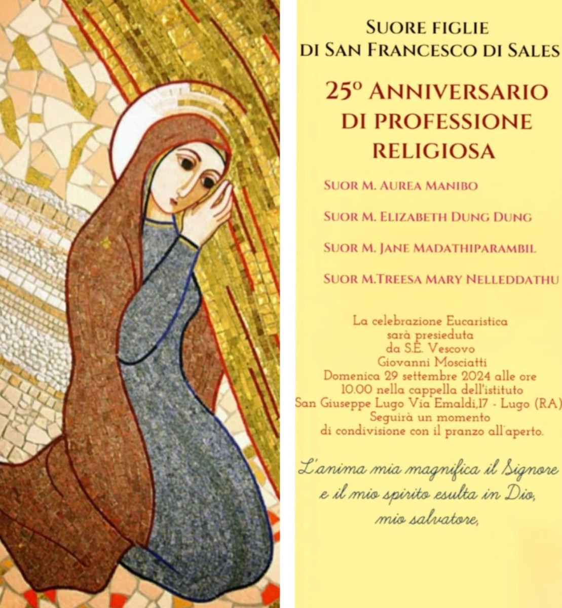 25° di Professione Religiosa